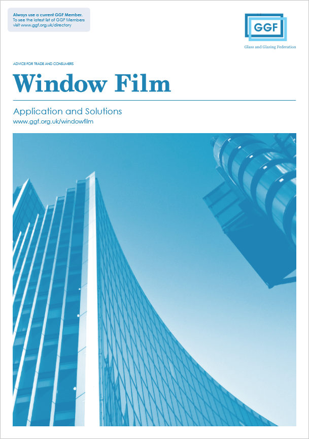 ggf window film brochure with picture of commercial building