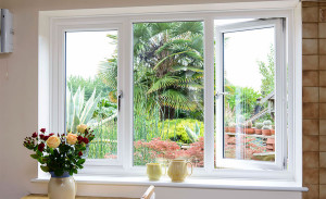 White uPVC casement window by Anglian Home Improvements myglazing ggf