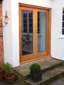 French door set in Prime European Oak by Cheshire Joinery Services