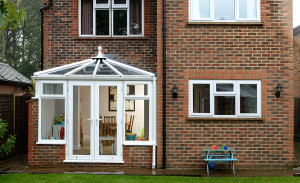 Edwardian corner conservatory by Anglian Home Improvements myglazing ggf