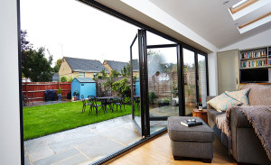 aluminium bi-folding doors Anglian Home Improvements myglazing ggf