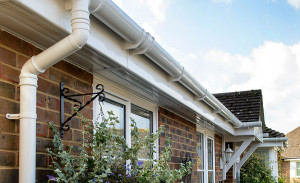 White uPVC fascia, soffits and guttering by Anglian Home Improvements myglazing ggf