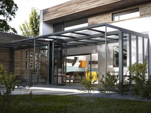 fully glazed modern aluminium conservatory