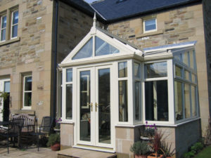 conservatory french doors gable end