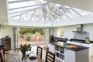 Anglian orangery with a stunning kitchen