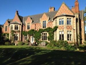 The Coombes Victorian Manor house, red and black diamond patterned diaper brickwork