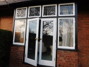 Replacement doors in a French door set cheshire joinery services