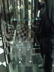 Suspended glass shelves 1 paul rogers