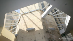 regent windows showroom display of roof windows