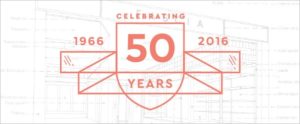 stevenage glass 50 years heritage logo