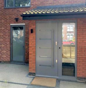 Grabex Windows Timber Front Door and Aluminium Side Door